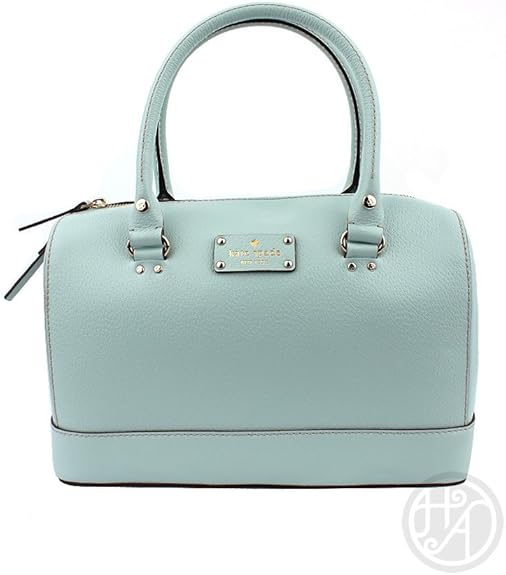 light blue satchel handbag