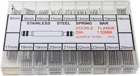 Amazon パーツ 時計 ベルト コマばね棒 バネ棒 18サイズ 8mm 25mm 各約15本 Hs107 尾錠 バネ棒 腕時計 通販 Amazon パーツ 時計 ベルト コマばね棒 バネ棒 18サイズ 8mm 25mm 各約15本 Hs107 尾錠 バネ棒 腕時計 通販