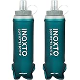 INOXTO Soft Flask,Collapsible Soft Water Bottles for Hydration Vests and Running Packs, Soft Flask Running Bottles for Hiking Cycling(250/500 ml) (2 PCS 500ML)