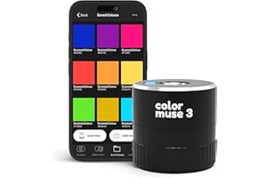 COLOR MUSE 3 Portable Color Matching and Paint Scanner Device – Wireless Digital Colorimeter Sensor for Accurate Color and Sheen Detection – Pocket-Sized, Easy Carry, Indoor/Outdoor Projects – Black