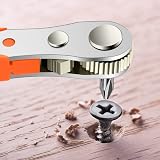OSDUE Mini Ratchet Wrench Right Angle Magnetic Screwdriver 1/4 Drive 4.5 Inch view 7