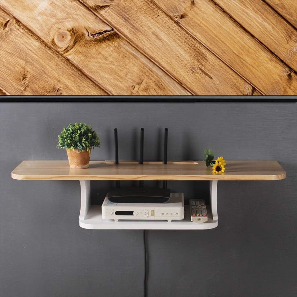 Amazon Com Solid Wood Wall Mounted Tv Shelf Wall Shelf