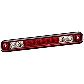 Cxdar Third 3rd Brake Light LED for 1988-1999 Chevy/GMC C1500 C2500 K1500 K2500 Silverado Blazer, High Mount Rear Brake Lights Assembly Center Cab Stop Cargo Light (RED)
