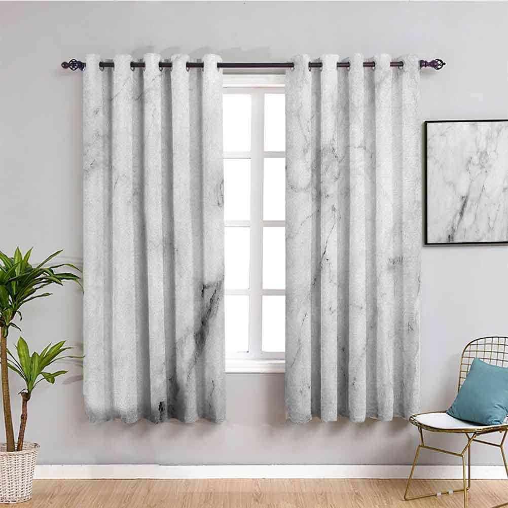 Amazon.com: Marble Blackout Curtain, Curtains 63 inch Length Marble
