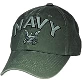 EAGLE CREST U.S. Navy Embroidered Cap with Logo. Green