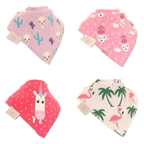Ziggle Divertido babero bandana para bebé y bebé - absorbente 100 ...
