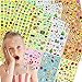 Sinceroduct Stickers Assortment Set Collection for Kids, Total 1800 PCS for Craft Scrap-Booking, Great Present Idea for Children, Including Animals, Hearts, Balls, Birds,and More
