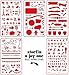 Storfin Bullet Stencils - Unique Design - Easy to Draw - 5 Pack Set - 4x7 Inch - 0.25mm Functional Journaling Supplies Notebook/Diary/Scrapbooking/Art Craft/Planner - DIY Drawing Template
