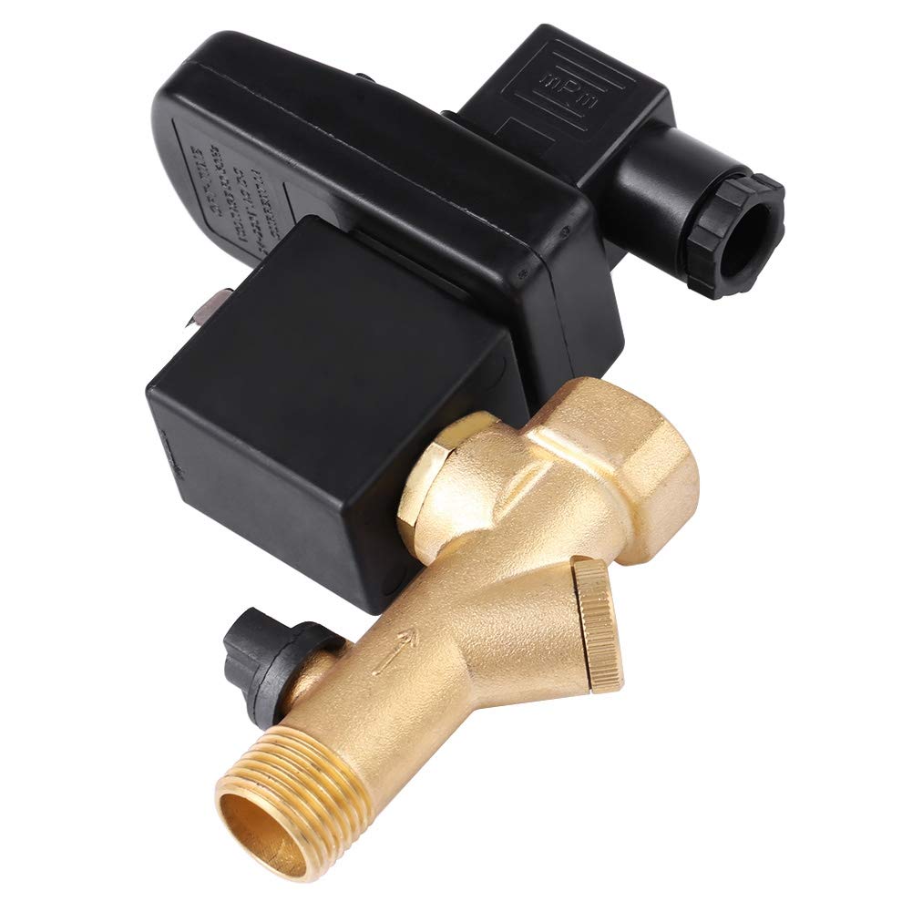 Air Compressor Drain Valve, Integrated Automatic Drain Valve, for Air Compressor Condensate Management Direct-Acting -5℃~80℃(AC230V)