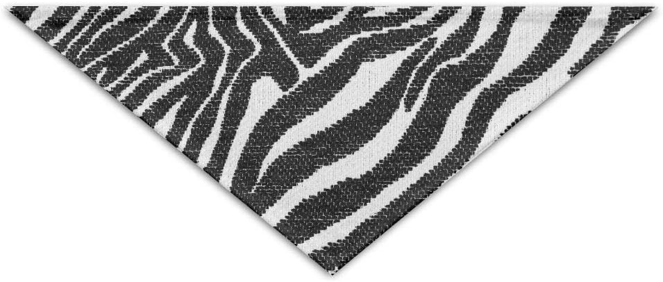 Amazon Com Olgczm Fabric Texture Zebra Print Black White Stripes Pet Dog Cat Puppy Bandana Triangle Head Scarfs Accessories Home Kitchen