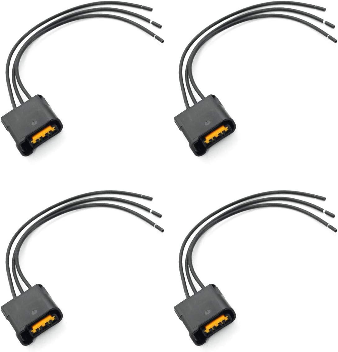 Ignition Parts EXAUTOPONE 4pcs Ignition Coil Connector Plug Harness