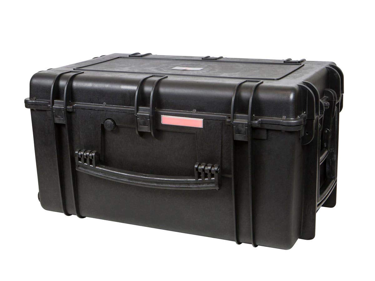 Monoprice Weatherproof Hard Case - 33 x 22 x 17 Inches, With Wheels and Customizable Foam, Shockproof, IP67, Ultraviolet And Impact Resistant Material, Black - Pure Outdoor Collection, 145.8 Liter