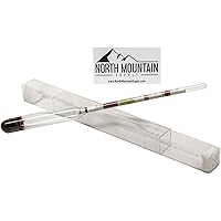 North Mountain Supply - NMSTS-H Glass Triple Scale Hydrometer - Specific Gravity 0.760-1.150 - Potential ABV 0-16…
