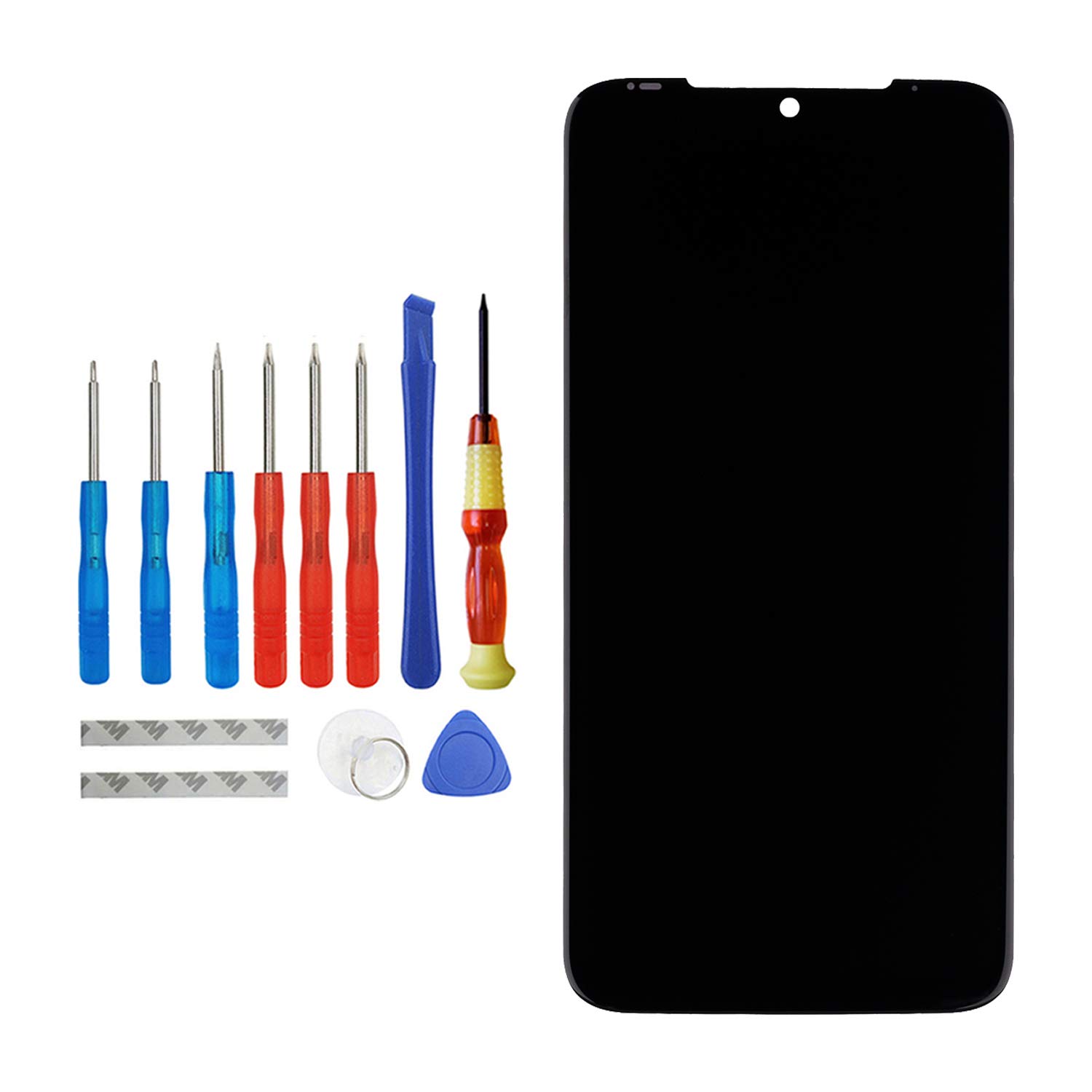 Vvsialeek LCD Display Compatible with Moto G8 Plus XT2019, XT2019-2 Part LCD Touch Screen with Toolkit