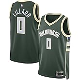 Damian Lillard Milwaukee Bucks NBA Kids Youth 8-20 Green Icon Edition Swingman Jersey
