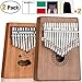 Scorina Kalimba 17&10 Two Pack Kalimba Thumb Piano,With Study Instruction And Tune Hammer,Best Gifts For Adult,Kids And Beginners