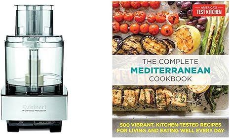 Amazon Com The Complete Mediterranean Cookbook 500 Vibrant Kitchen Tested Recipes For Living And Eating Well Every Day Cuisinart Dfp 14bcny 14 Cup Food Processor Brushed Stainless Steel Kitchen Dining