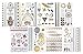 Premium Temporary Tattoos 8 Sheets 100+ Designs of Flash Metallic Gold, Silver & Color Shimmer by Life Essentials-Trendy Tribal & Boho Jewelry Tattoos