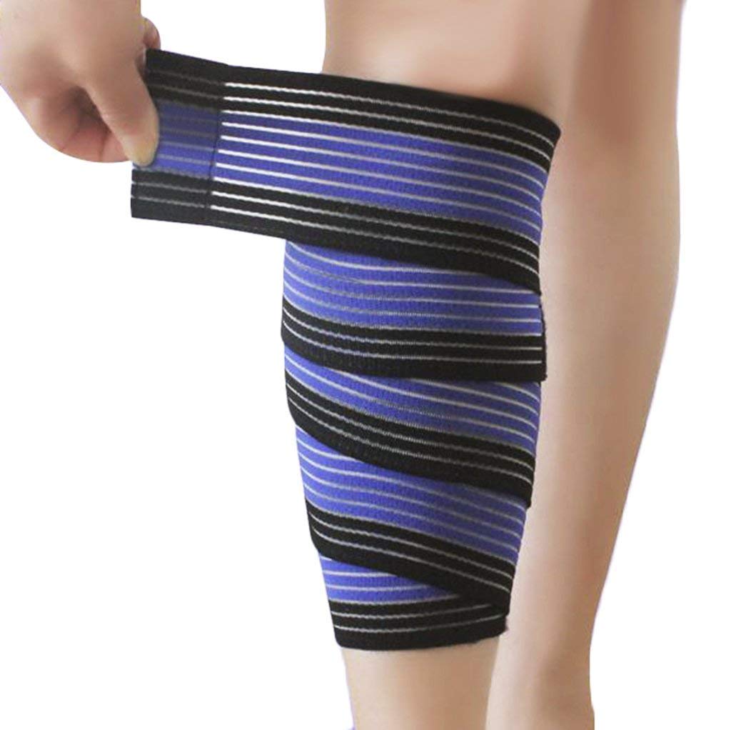 Faxianther Elastic Wrap-around Calf Splint Support Tape Bandage Outdoor Sports Breathable Compression Leg Sleeves Shin Band Ankle Knee Brace Strap Protector Guard, 1 Pc โ image 1