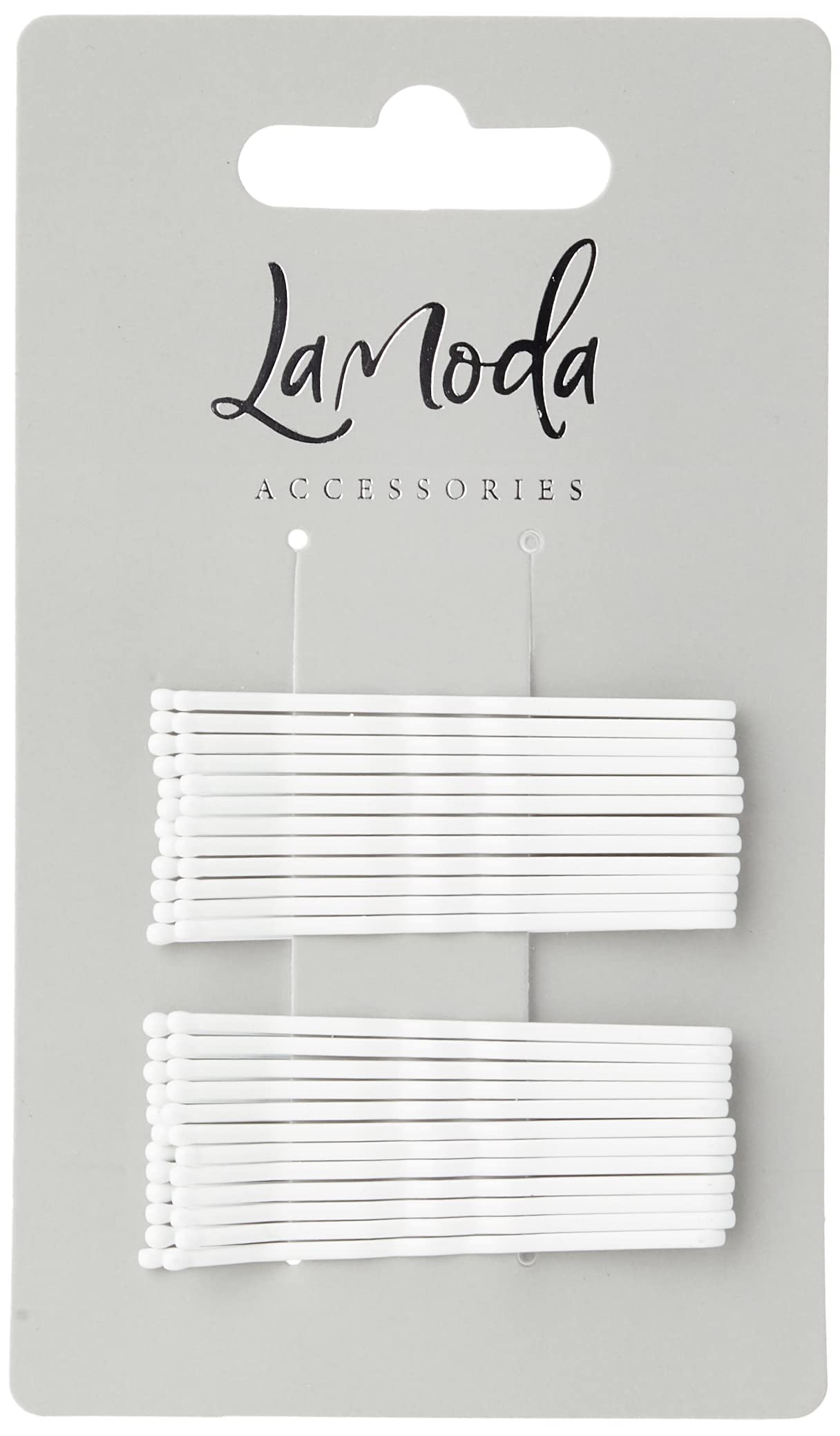 LA MODA HAIRGRIPS MEDIUM WHITE