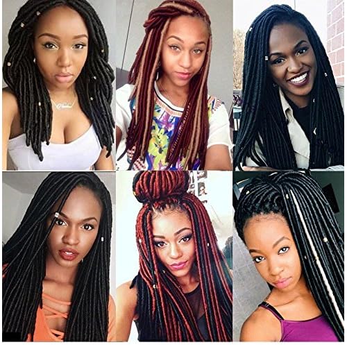 Cheap Synthetic Hair Crochet Braids 2x Havana Mambo Faux Locs 18