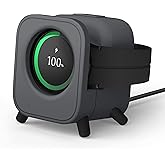 elago GWT5 Charging Stand Compatible with Samsung Galaxy Watch 8, 7, 6/6 Classic, 5/5 Pro (40, 43, 44, 45, 47mm) Classic Speaker Design - [Charging Cable Not Included] [Dark Grey]