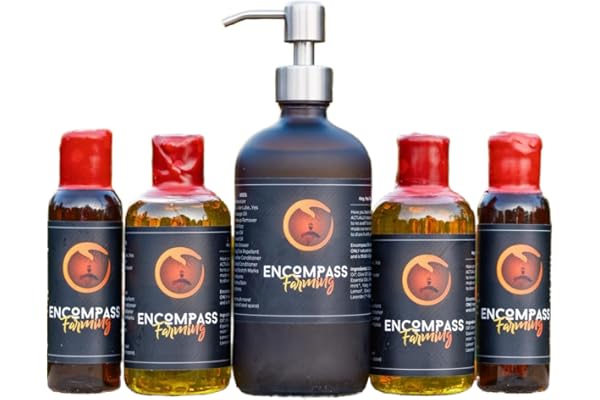 All Natural Encompass Oil, Body Oil, Hair Oil, Natural Skin Care, 8 oz (Plastic Bottle)