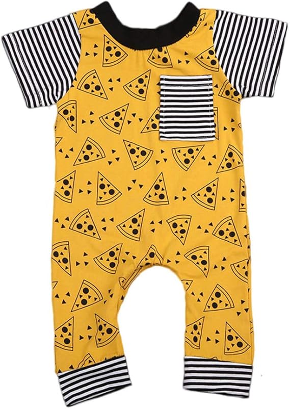 short sleeve long pants romper baby