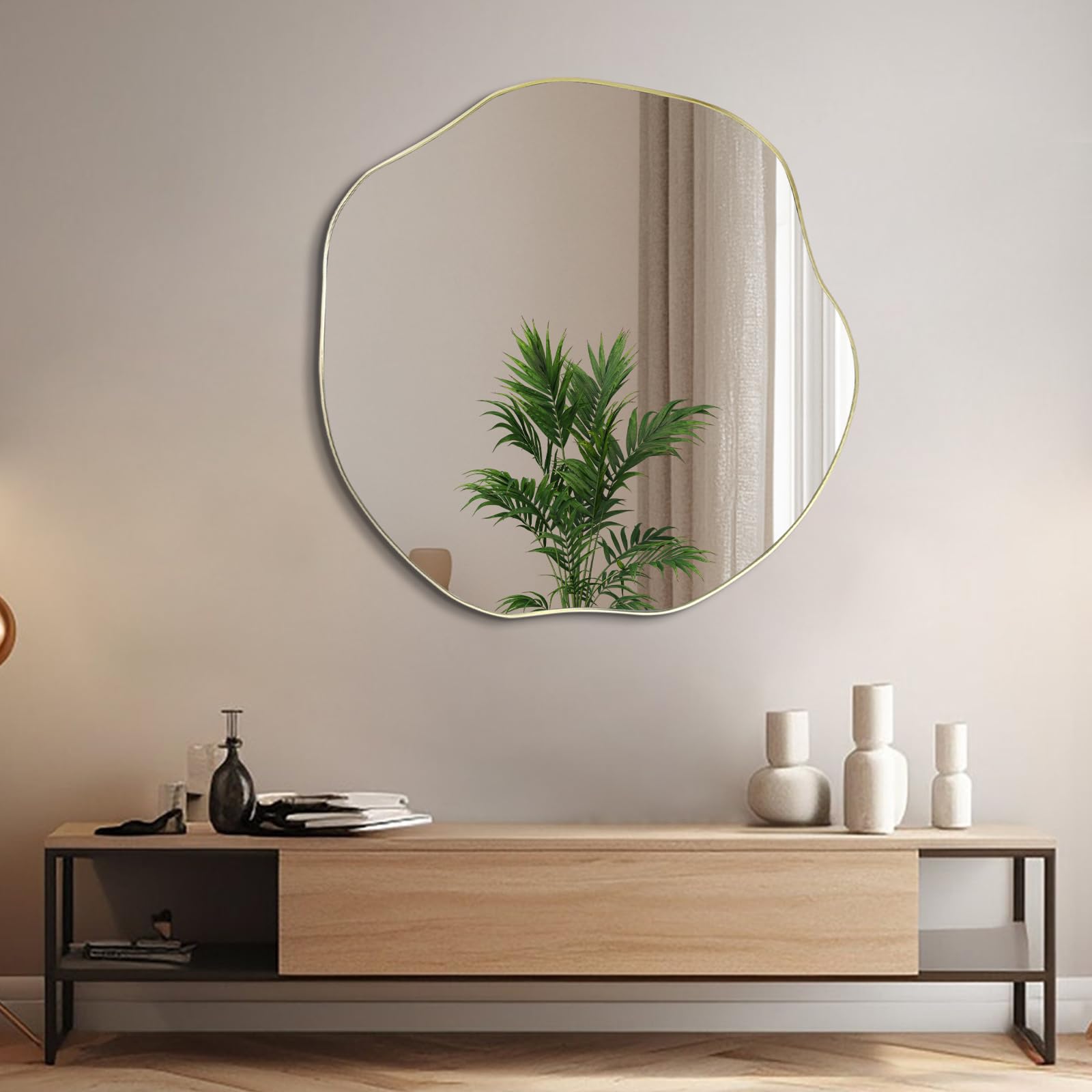 POZINO Irregular Wall Mirror, 35