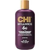 CHI Deep Brilliance Optimum Moisture Conditioner, Made With Olive & Monoi Oil To Strengthen Hair, Sulfate, Paraben, & Cruelty-Free, 12 Oz