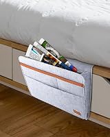 ERKOON Bedside Caddy Organiser Grey Felt Bedside Organizer Bag view 6