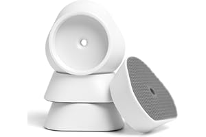 Mumeasy 4 Pack Baby Gate Wall Protector Cups – Pressure Mounted Safety Gate Extension Kit, Protects Walls & Doorways from Child, Pet Gate & Dog Gate, Protector Works on Stairs & Door, White