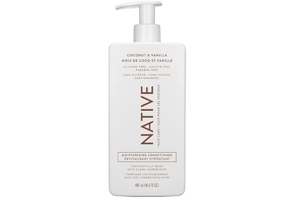 Native Moisturizing Conditioner, Coconut & Vanilla, Sulfate & Paraben Free, 487 mL