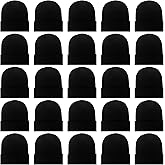 LYDTICK 25 Pack Winter Beanie Hats Bulk for Men Women, Wholesale Knit Beanies Cold Weather Skull Caps