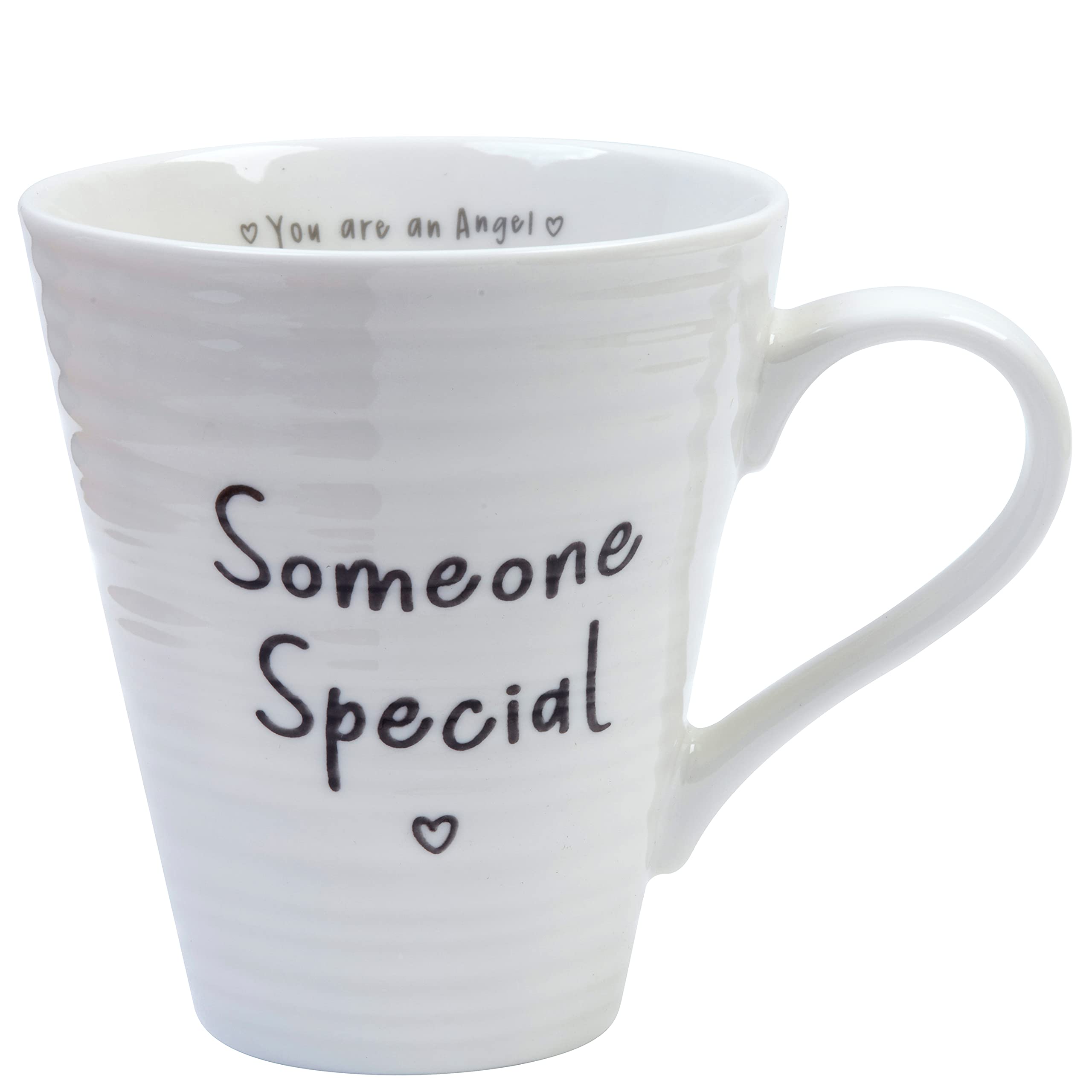 Guardian Angel 62759 Someone Special, Ceramic Hot Drinks, Ideal Novelty Tea Mugs for Birthday, Christmas, Valentine's Day-(Conical, White)