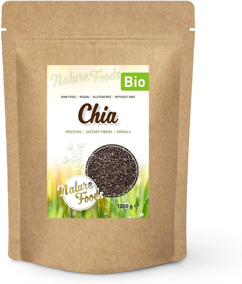 NATUREFOODS - Semillas de Chia Orgánico 1kg | Alto contenido de ...