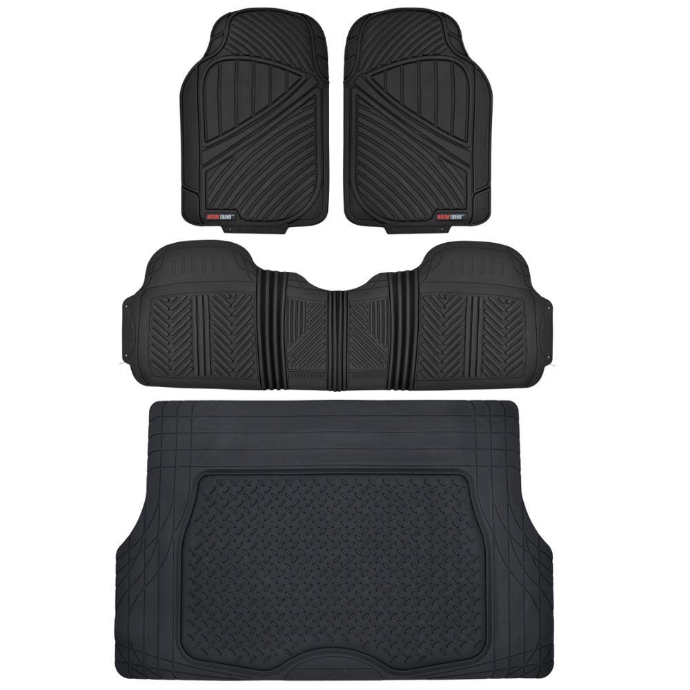 Motor Trend Flextough Rubber Car Floor Mats & Cargo Trunk