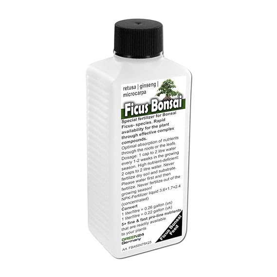 Ficus Bonsai Liquid Fertilizer NPK for Ficus ginseng, retusa