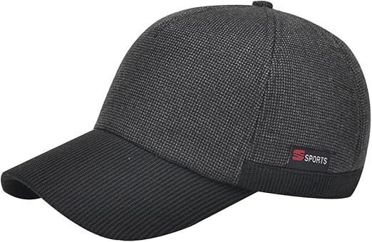 baseball cap with ear flaps fleece lined