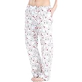 PajamaMania Women's Cotton Flannel Pajama PJ Pants with Pockets