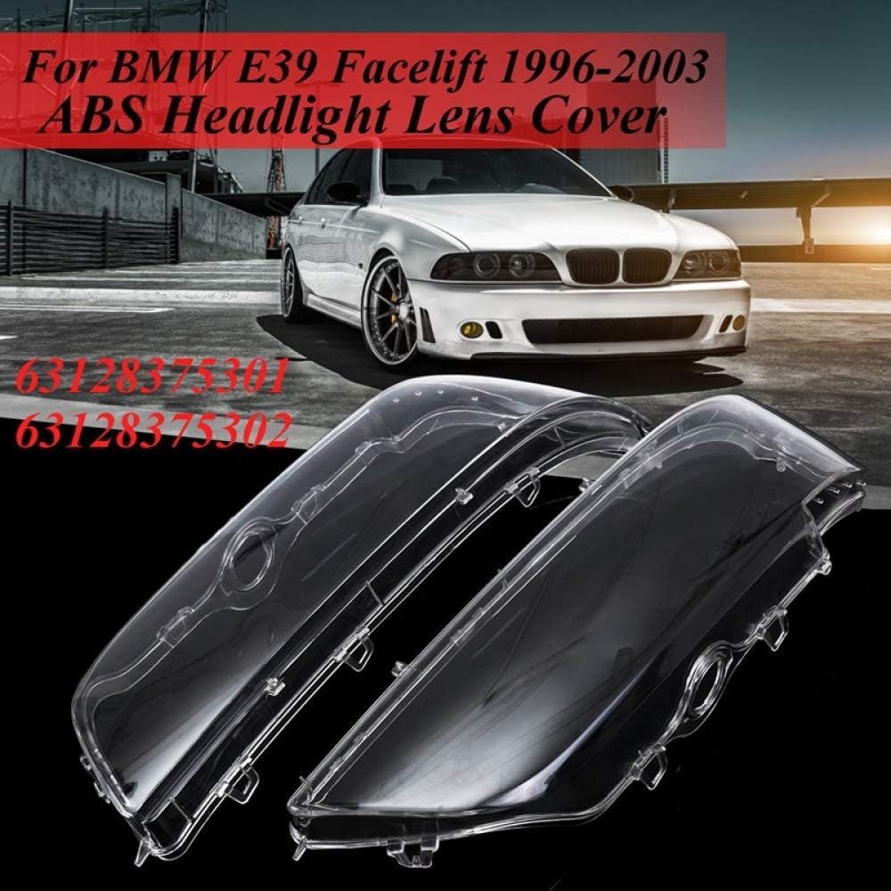 BYWWANG For Bmw 5 Series E39 518 520 52,2Pcs Headlight Cover Shell Headlight Glass Lens