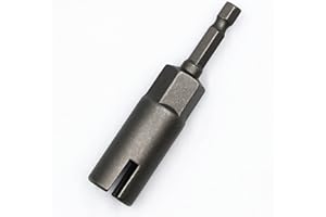 CARBHOME 1PCS Deep Power Wing Nut Driver Slot Wing Nut Drill Bit Socket Wrenches Tool 1/4" Hex Shank for Panel Nuts Screws Eye Q Hanger C Hook Bolt