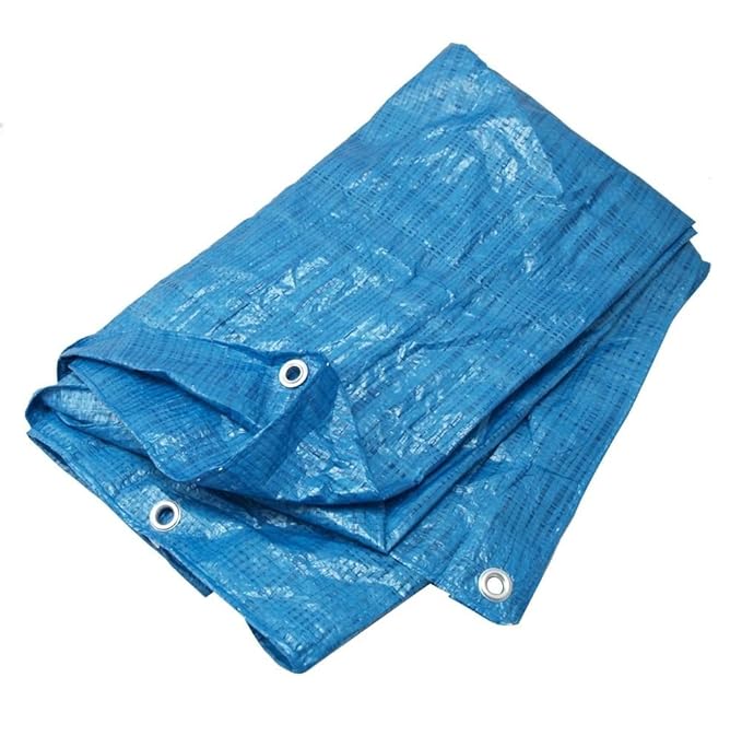 5x6M Gewebe-Plane Abdeckplane Wasserfest Abwaschabr PP/PE Plane Mit Ösen Schutzplane Abdeckung Holz Bauplane