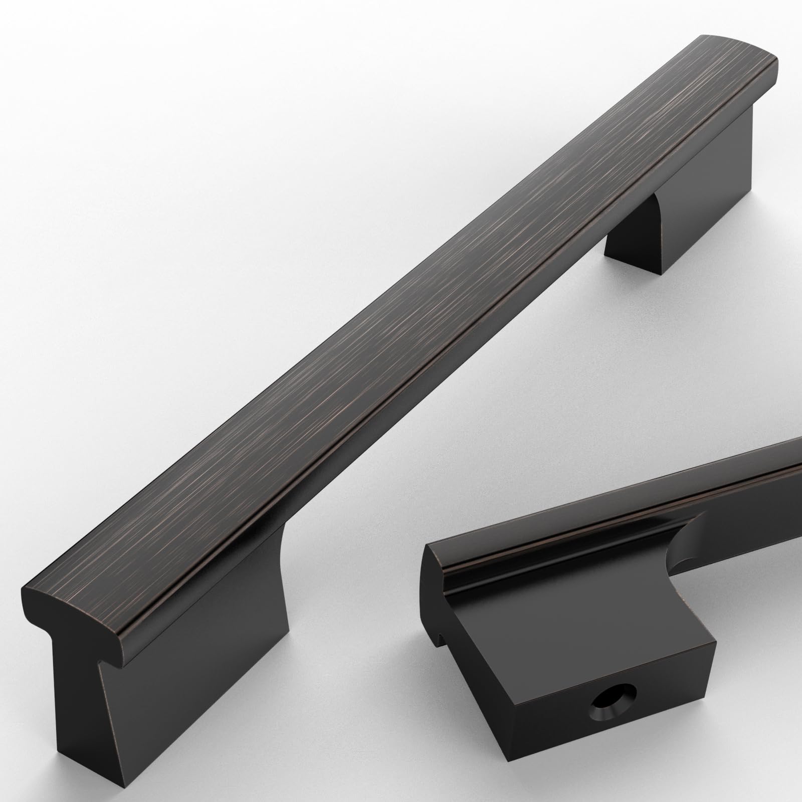 Photo 1 of Asidrama 10 Pack 5 Inch(128mm) Oil Rubbed Bronze Kitchen Cabinet Handles, Cabinet Pulls Kitchen Cabinet Hardware for Cupboard Drawer Pulls