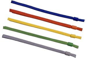 XSHANG GHSlife 5 Assorted Colors Adjustable Elastic Band String Rope Straps for Mask Sewing, Extra Long 26cm, 50 Pieces Ear Loops for Making Masks Stretchy Cord with Locks Toggles-Colored