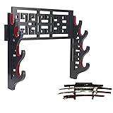 GUIIYLGG Sword Holder Katana Wall Mount - 4 Tier