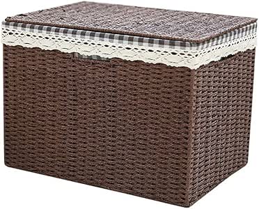 QTQHOME Canasta de Almacenamiento Canasta de lavandería de Tejido