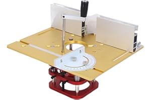 PUSOKEI Router Lift Kit Sturdy and Universal Design Router Table Saw Insert Base Plate for Woodworking,Maximum Lifting Stroke