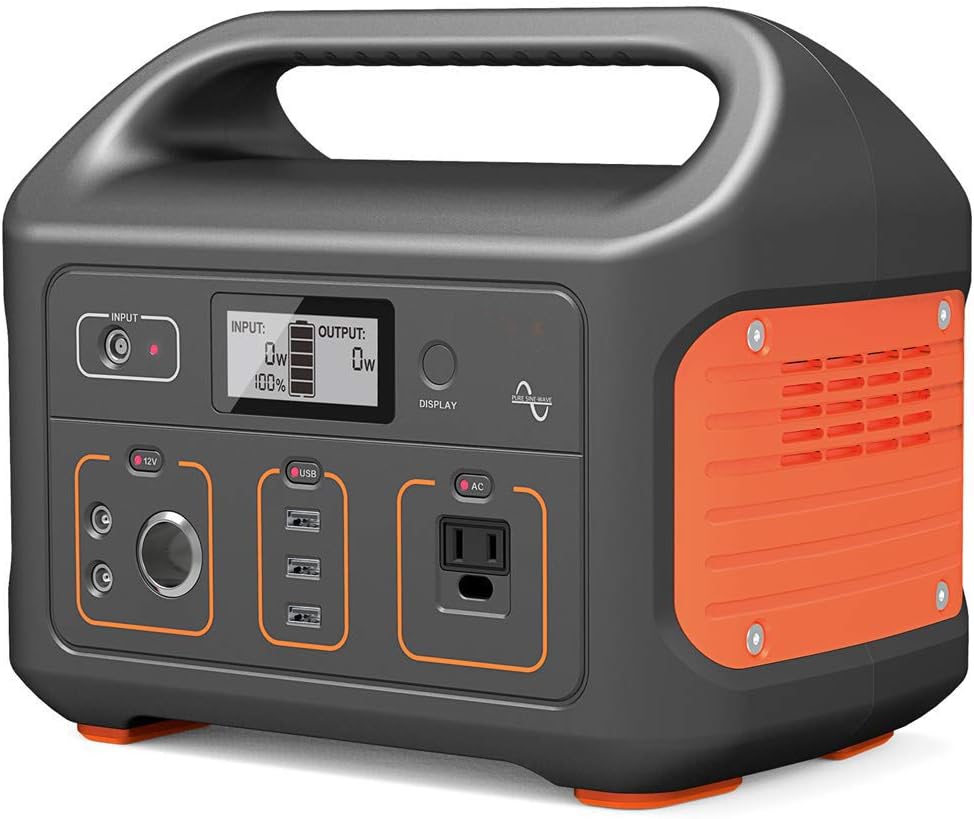 Portable Power Station Generator Explorer 300, 300Wh Solar Generator Lithium Backup Power Supply with 220V/200W Pure Sine Wave AC Inverter for RV, Camping CPAP Fishing Emergency