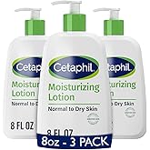 Cetaphil Face & Body Moisturizer, Hydrating Moisturizing Lotion for All Skin Types, Suitable for Sensitive Skin, 8 oz, Pack of 3